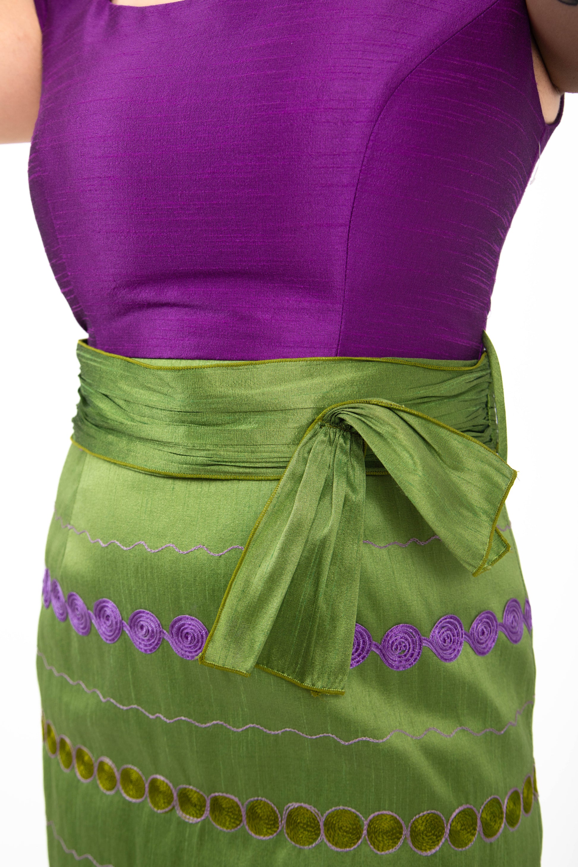 Vestido de Cóctel Sonia Peña Bicolor - TENCANTO